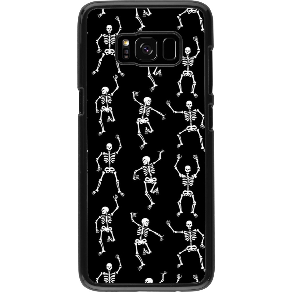 Samsung Galaxy S8 Case Hülle - Halloween 2024 dancing skeleton