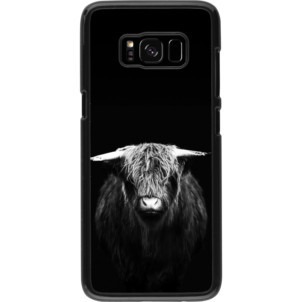 Samsung Galaxy S8 Case Hülle - Highland calf black