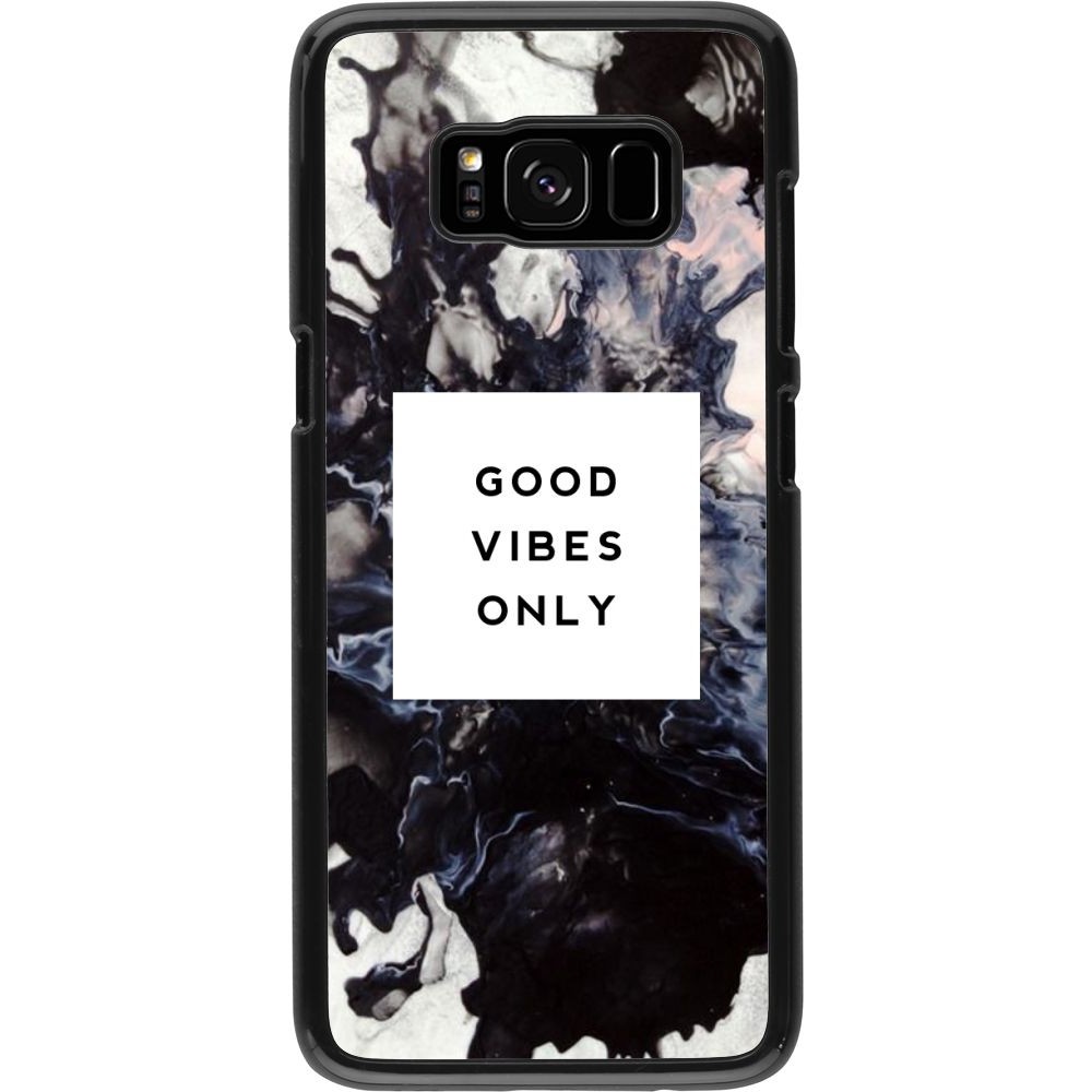 Coque Samsung Galaxy S8 - Marble Good Vibes Only