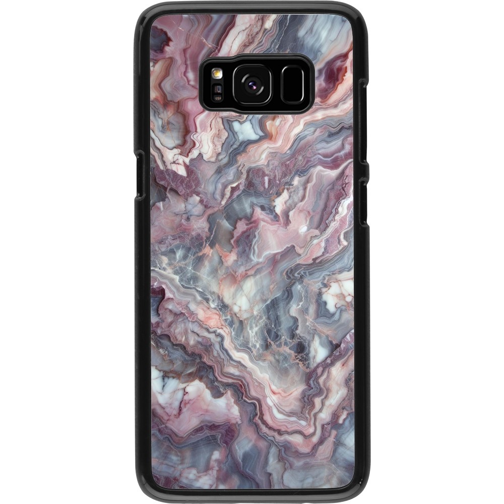 Coque Samsung Galaxy S8 - Marbre violette argentée