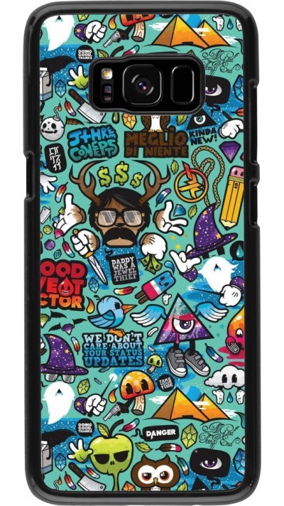 Samsung Galaxy S8 Case Hülle - Mixed Cartoons Turquoise