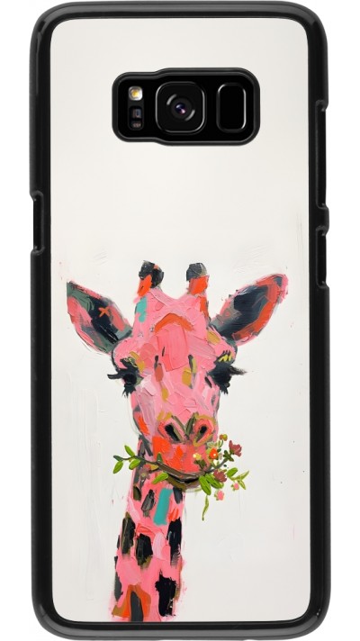 Coque Samsung Galaxy S8 - Pink Girafe Paint