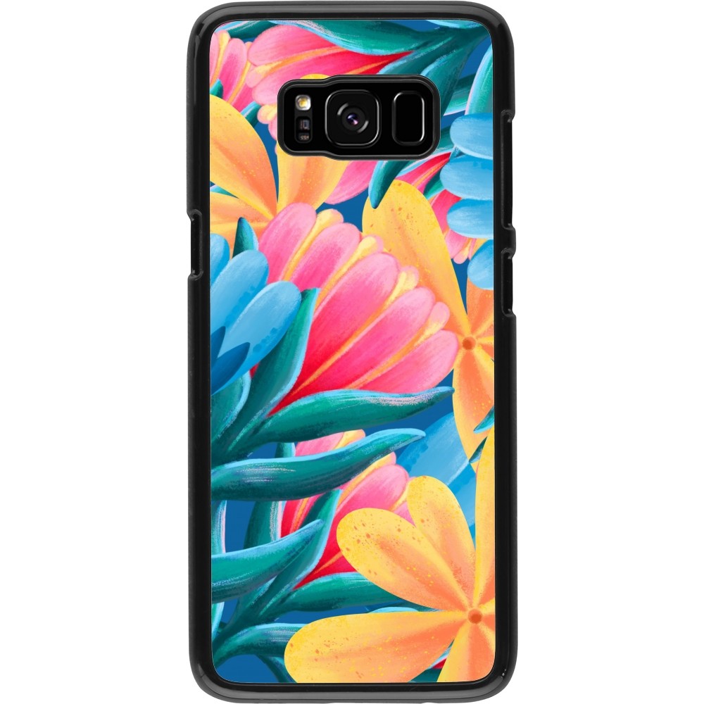 Samsung Galaxy S8 Case Hülle - Spring 23 colorful flowers