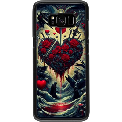 Coque Samsung Galaxy S8 - Dark Love Coeur Sang