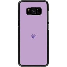 Coque Samsung Galaxy S8 - Valentine 2023 purpule single heart