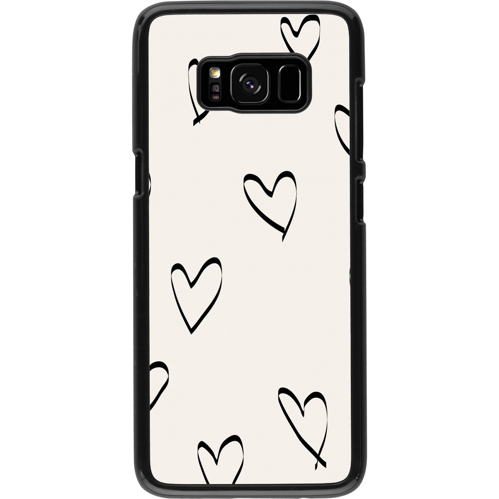 Coque Samsung Galaxy S8 - Valentine 2023 minimalist hearts