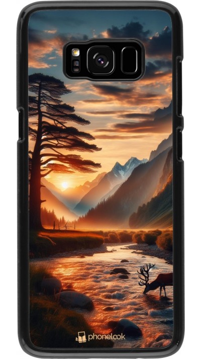 Coque Samsung Galaxy S8 - Valley Sunset Deer Tree