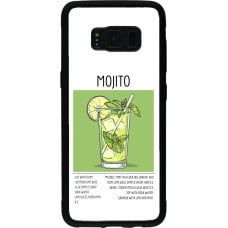 Coque Samsung Galaxy S8 - Silicone rigide noir Cocktail recette Mojito