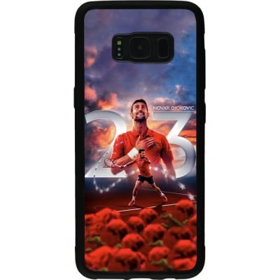 Coque Samsung Galaxy S8 - Silicone rigide noir Djokovic 23 Grand Slam