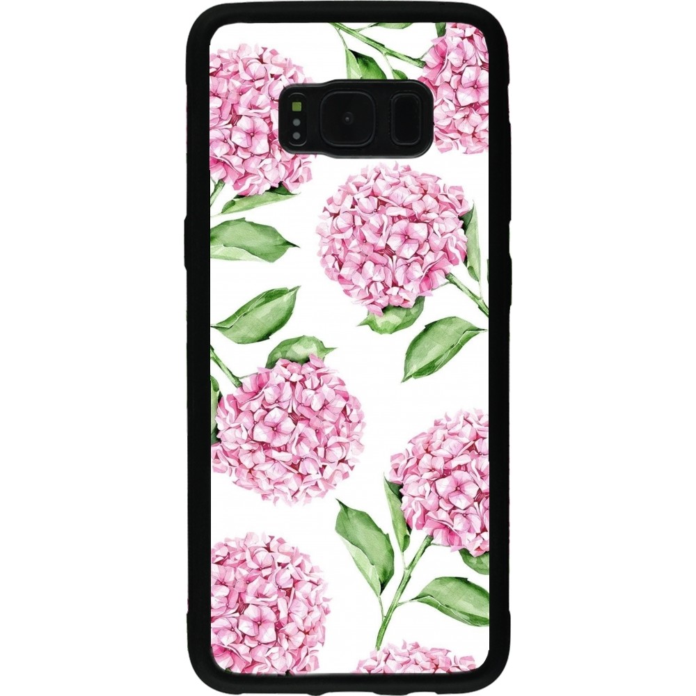 Coque Samsung Galaxy S8 - Silicone rigide noir Easter 2024 pink flowers