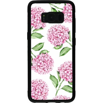 Coque Samsung Galaxy S8 - Silicone rigide noir Easter 2024 pink flowers