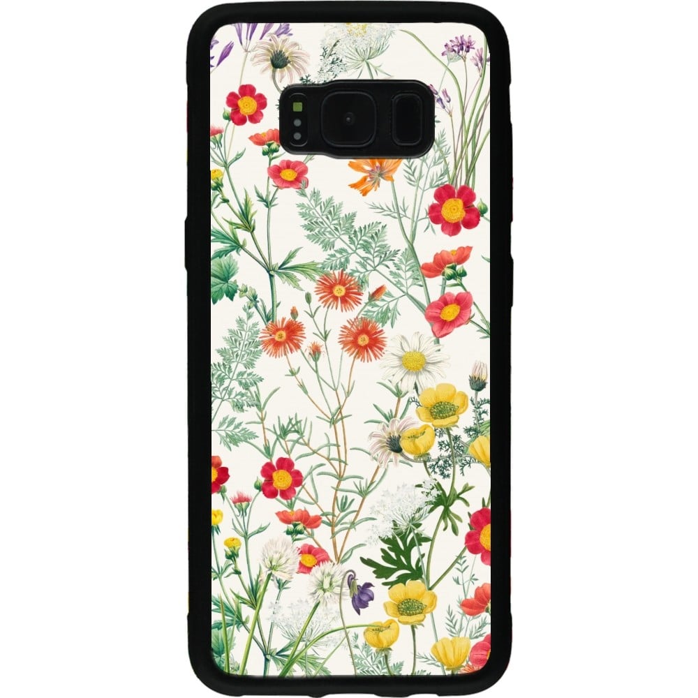 Coque Samsung Galaxy S8 - Silicone rigide noir Flora Botanical Wildlife