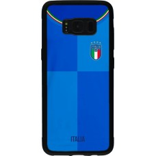 Samsung Galaxy S8 Case Hülle - Silikon schwarz Italien 2022 personalisierbares Fußballtrikot