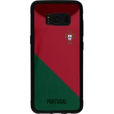 Samsung Galaxy S8 Case Hülle - Silikon schwarz Fussballtrikot Portugal2022