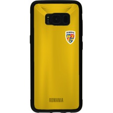 Coque Samsung Galaxy S8 - Silicone rigide noir Maillot de football Roumanie