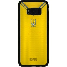 Coque Samsung Galaxy S8 - Silicone rigide noir Maillot de football Ukraine