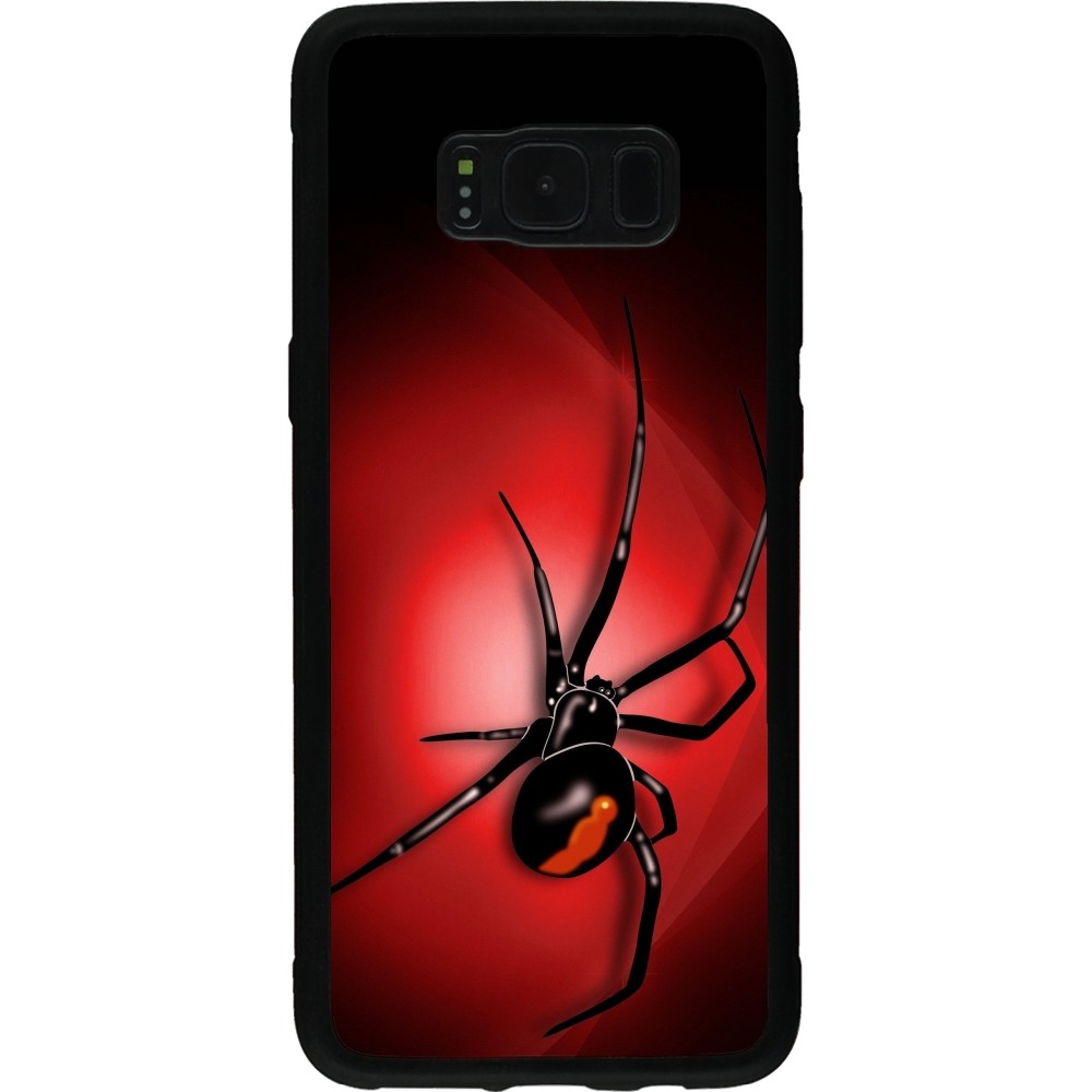 Coque Samsung Galaxy S8 - Silicone rigide noir Halloween 2023 spider black widow