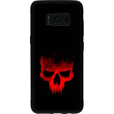 Coque Samsung Galaxy S8 - Silicone rigide noir Halloween 2023 scary skull