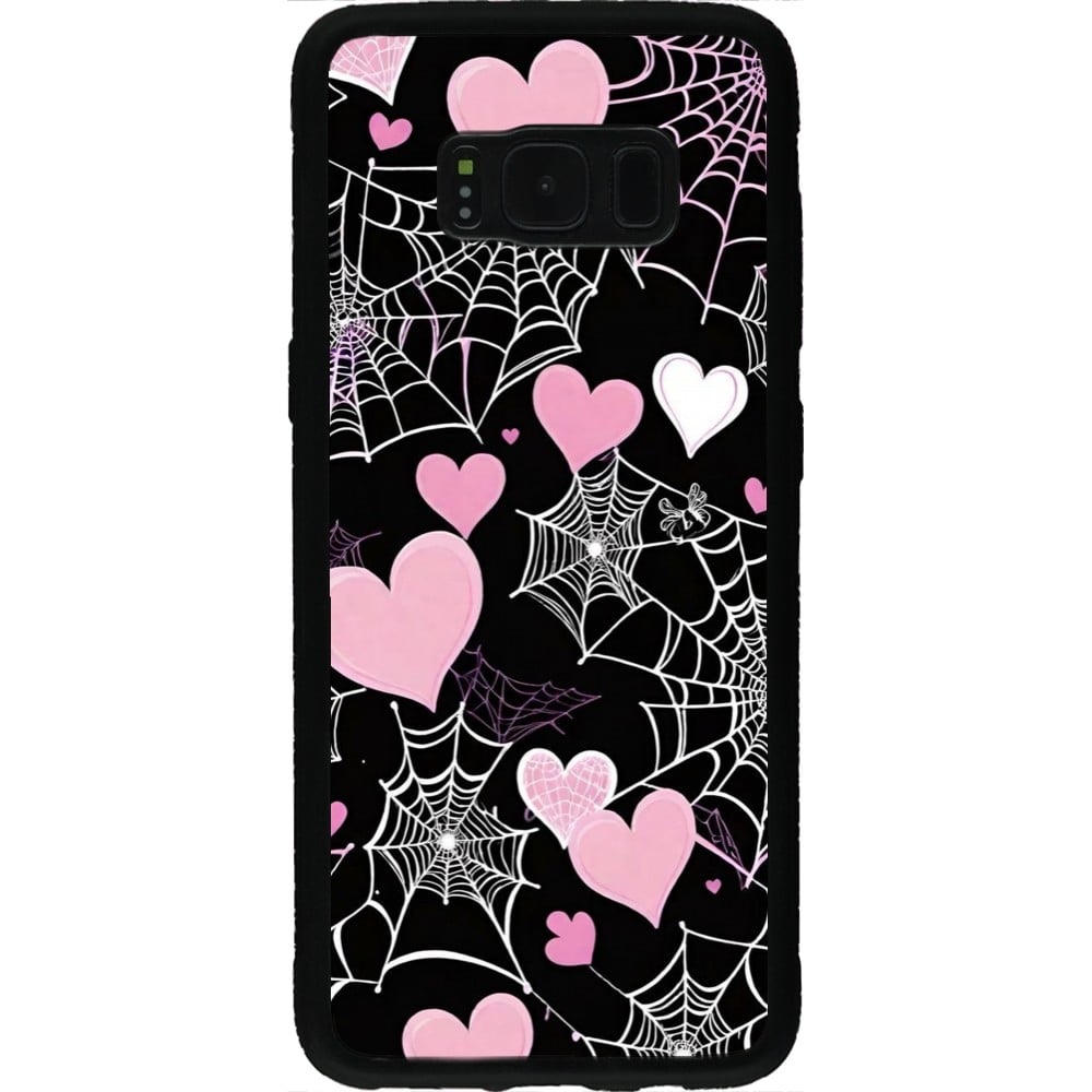 Coque Samsung Galaxy S8 - Silicone rigide noir Halloween 2024 girly