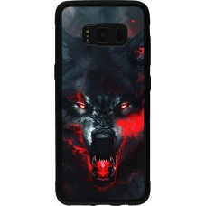 Coque Samsung Galaxy S8 - Silicone rigide noir Halloween 2024 mad werewolf