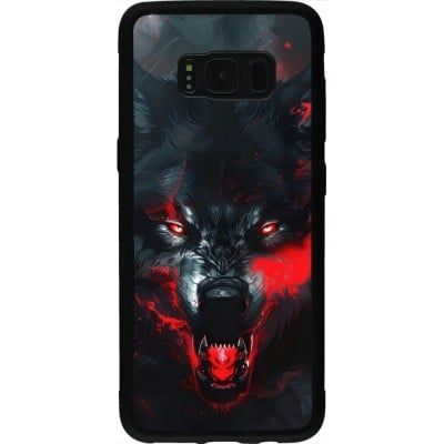 Coque Samsung Galaxy S8 - Silicone rigide noir Halloween 2024 mad werewolf