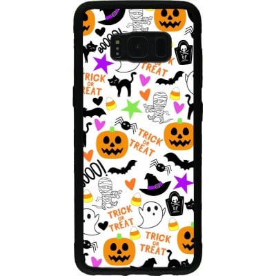 Coque Samsung Galaxy S8 - Silicone rigide noir Halloween 2024 trick or treat