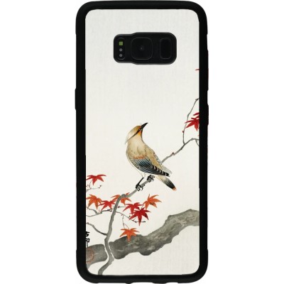 Coque Samsung Galaxy S8 - Silicone rigide noir Japanese Bird