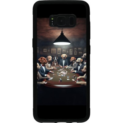 Coque Samsung Galaxy S8 - Silicone rigide noir Les pokerdogs