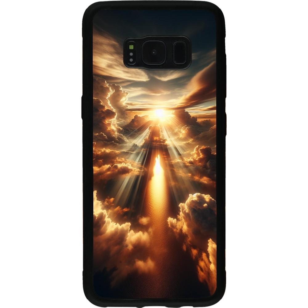 Coque Samsung Galaxy S8 - Silicone rigide noir Lueur Céleste Zenith