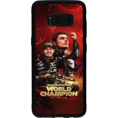 Coque Samsung Galaxy S8 - Silicone rigide noir Max Verstappen Champion 2023