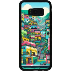 Coque Samsung Galaxy S8 - Silicone rigide noir Medellin Comuna 13 Art