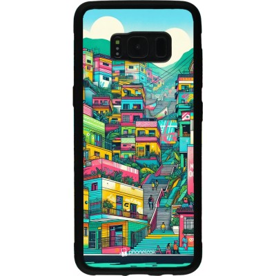 Coque Samsung Galaxy S8 - Silicone rigide noir Medellin Comuna 13 Art