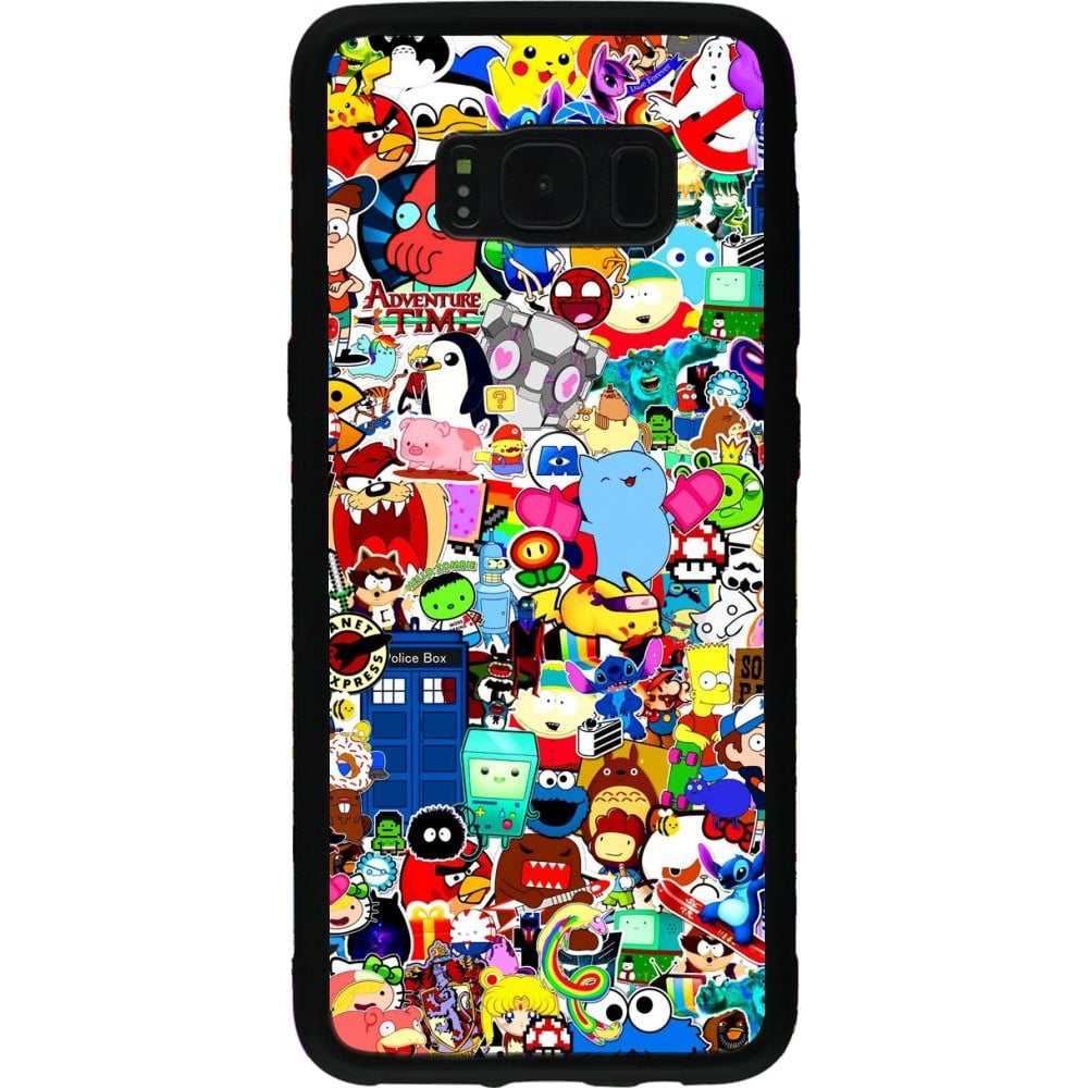 Coque Samsung Galaxy S8 - Silicone rigide noir Mixed cartoons