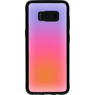 Coque Samsung Galaxy S8 - Silicone rigide noir Orange Pink Blue Gradient