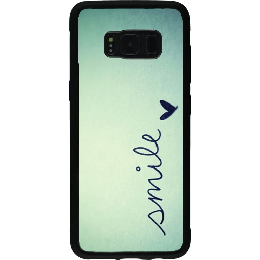 Coque Samsung Galaxy S8 - Silicone rigide noir Smile