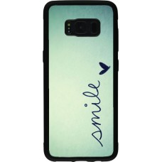 Coque Samsung Galaxy S8 - Silicone rigide noir Smile