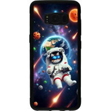 Coque Samsung Galaxy S8 - Silicone rigide noir VR SpaceCat Odyssey