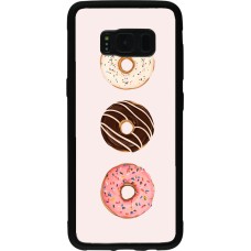 Coque Samsung Galaxy S8 - Silicone rigide noir Spring 23 donuts