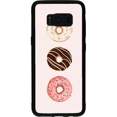 Coque Samsung Galaxy S8 - Silicone rigide noir Spring 23 donuts