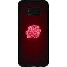 Coque Samsung Galaxy S8 - Silicone rigide noir Spring 23 neon rose