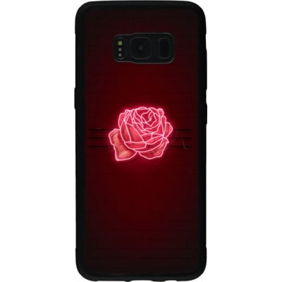 Coque Samsung Galaxy S8 - Silicone rigide noir Spring 23 neon rose