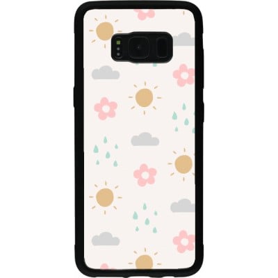 Coque Samsung Galaxy S8 - Silicone rigide noir Spring 23 weather