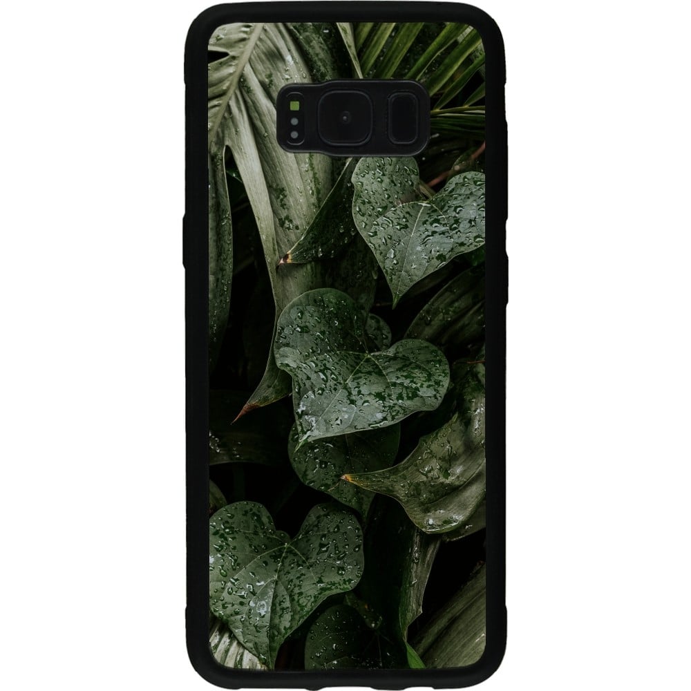 Coque Samsung Galaxy S8 - Silicone rigide noir Spring 23 fresh plants