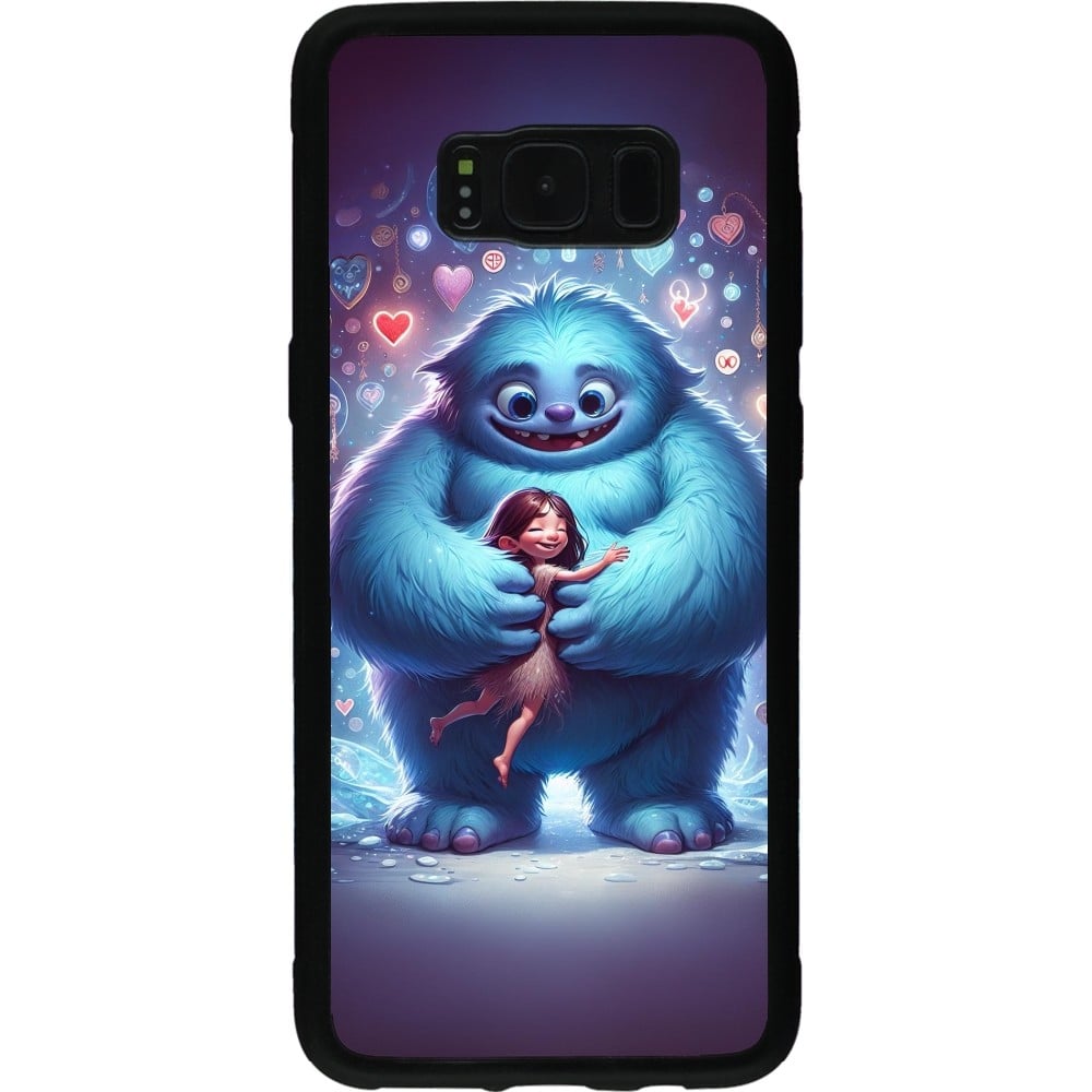 Coque Samsung Galaxy S8 - Silicone rigide noir Valentine 2024 Fluffy Love