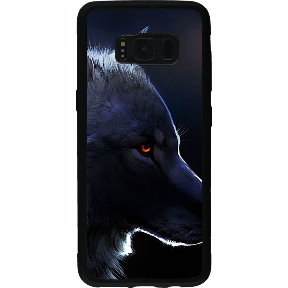 Hülle Samsung Galaxy S8 - Silikon schwarz Wolf Shape