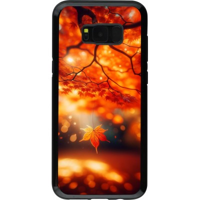 Coque Samsung Galaxy S8+ - Hybrid Armor noir Automne Magique Orange