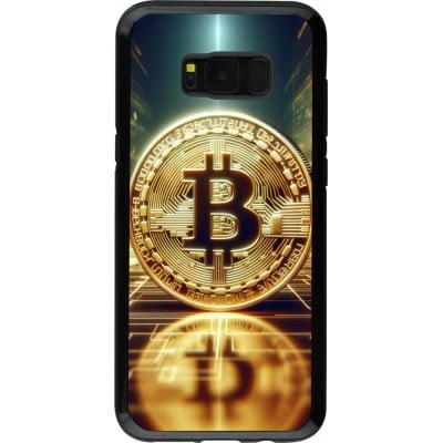 Coque Samsung Galaxy S8+ - Hybrid Armor noir Bitcoin Standing