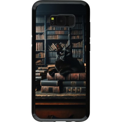 Coque Samsung Galaxy S8+ - Hybrid Armor noir Chat livres sombres