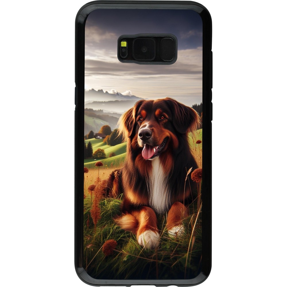 Coque Samsung Galaxy S8+ - Hybrid Armor noir Chien Campagne Suisse