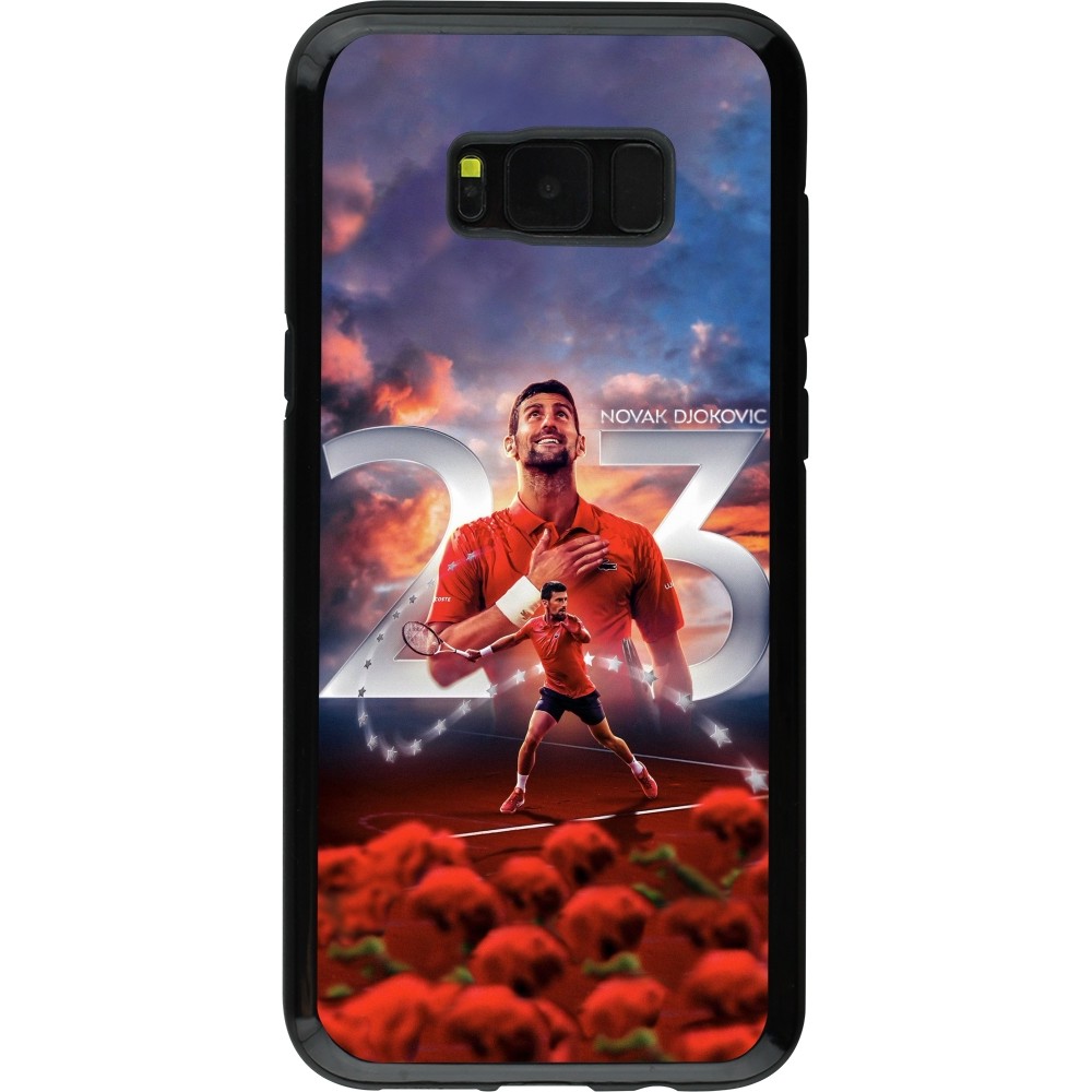 Coque Samsung Galaxy S8+ - Hybrid Armor noir Djokovic 23 Grand Slam